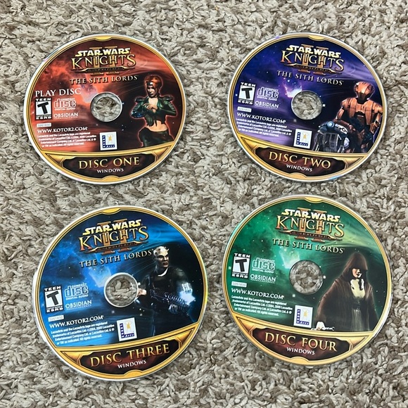 Star Wars Knights PC Games The Sith Lords - Set of 4 - Picture 1 of 6